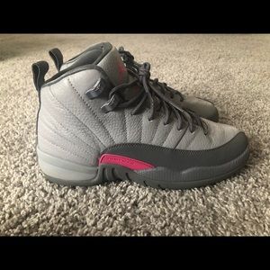 Vivid pink & Grey Retro Air Jordan 12